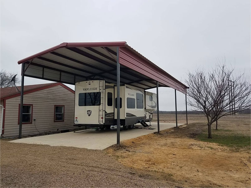 Metal cover for RV welding services Red Oak Texas