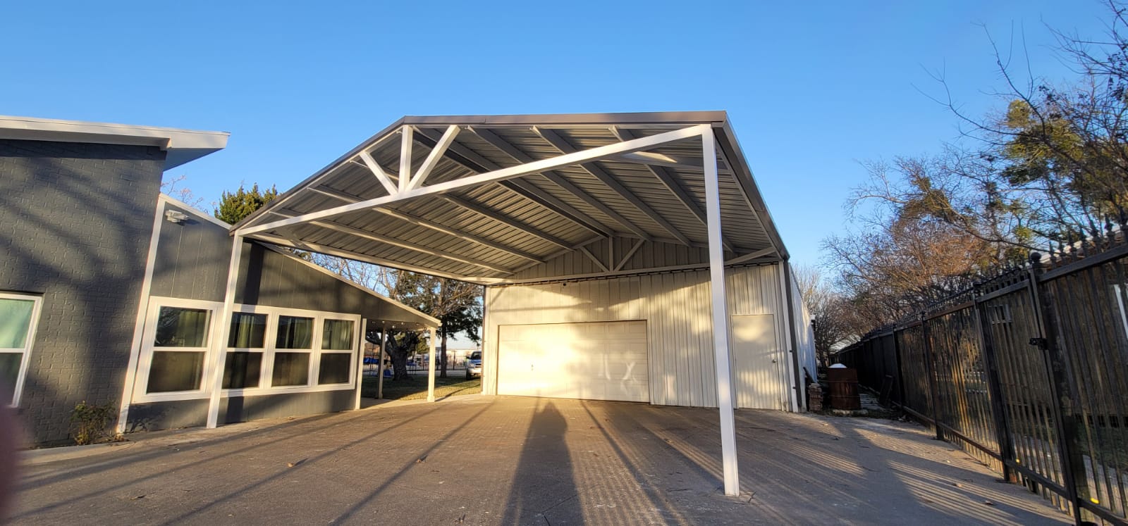 metal carport and garage building welding repairs DFW Texas